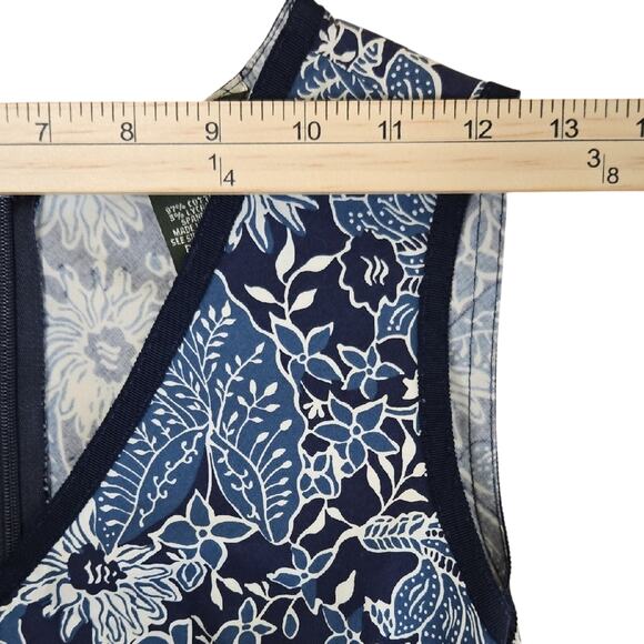 Eddie Bauer Blue Floral Sleeveless Midi Dress – Petite 2 - Picture 7 of 10